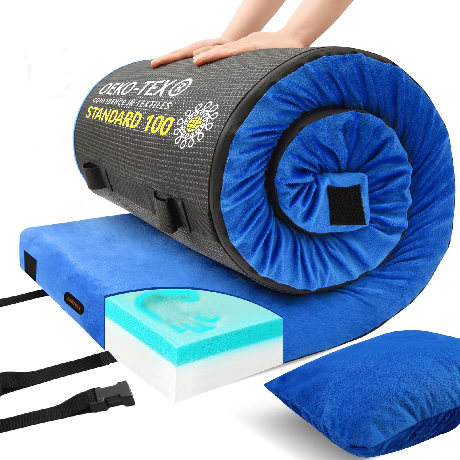 KOBAトレマット Amazon.com : Lxotvae Kid Memory Foam Camping Mattress pad, Thick